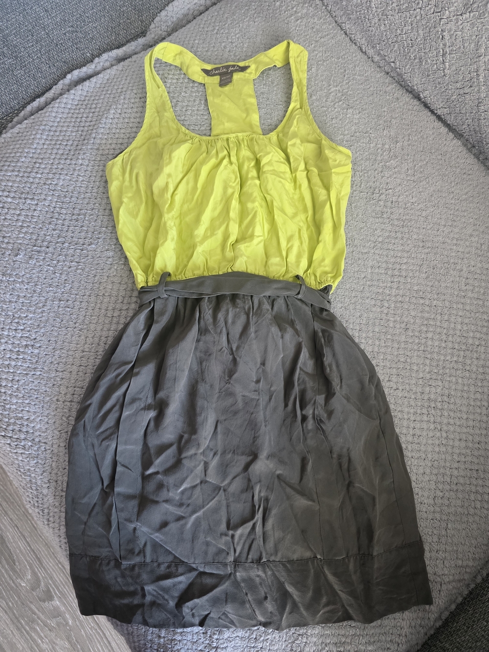 Charlie Jade Silk Racerback Dress